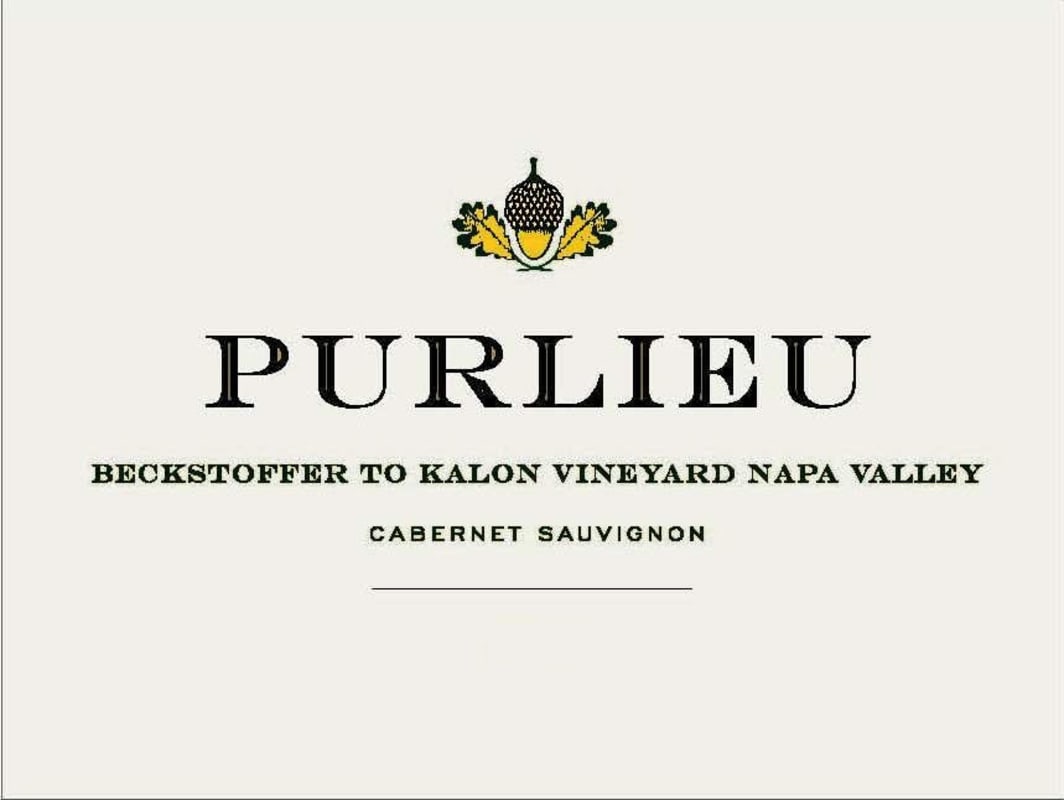 Purlieu Beckstoffer To Kalon Vineyard Cabernet Sauvignon 2012 Front Label