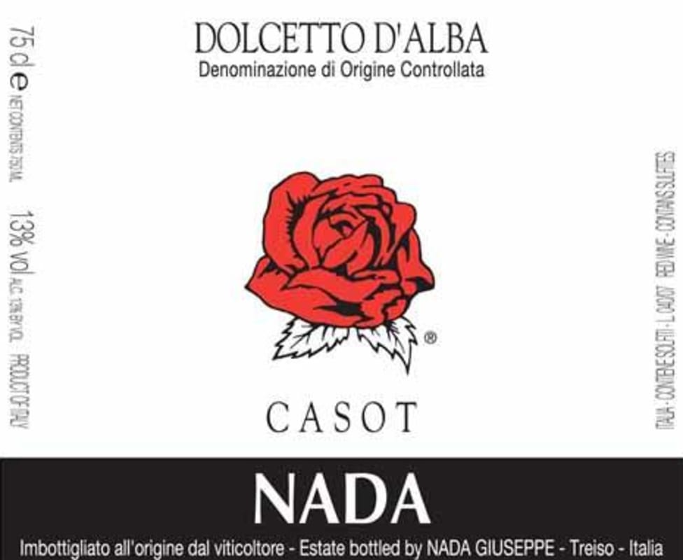 Nada Giuseppe Casot 2013 Front Label