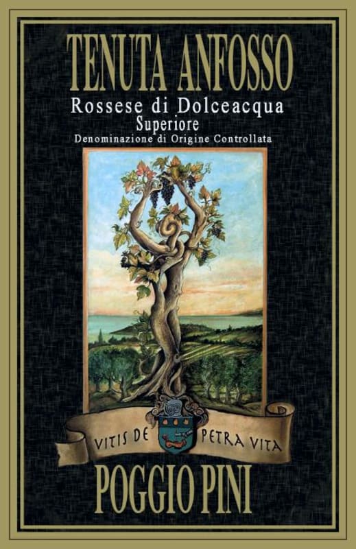 Azienda Vitivinicola Tenuta Anfosso Rossese di Dolceacqua Superiore Poggio Pini 2012 Front Label