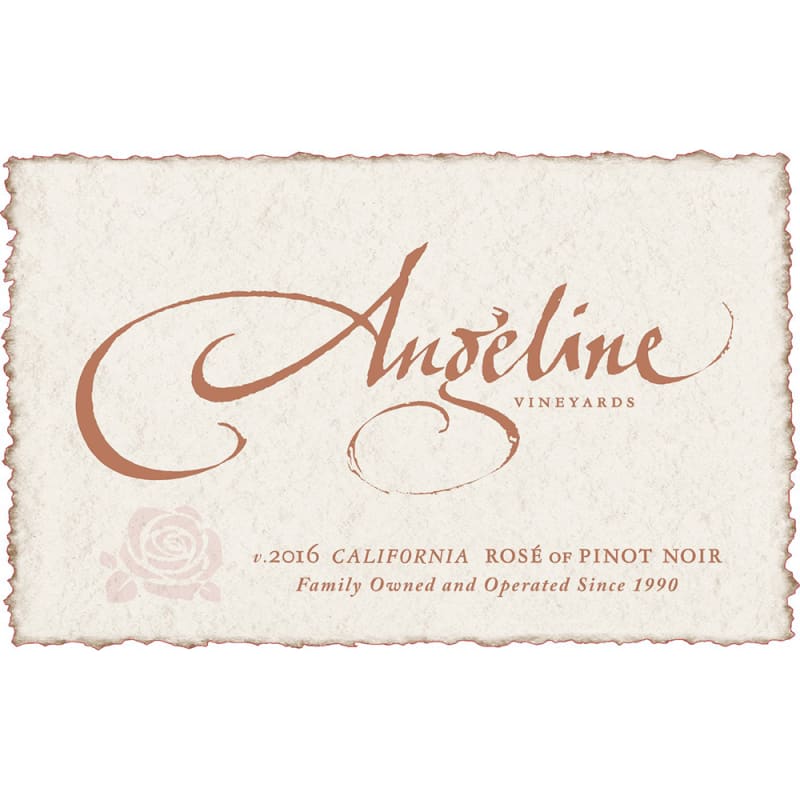 Angeline Rose of Pinot Noir 2016 Front Label