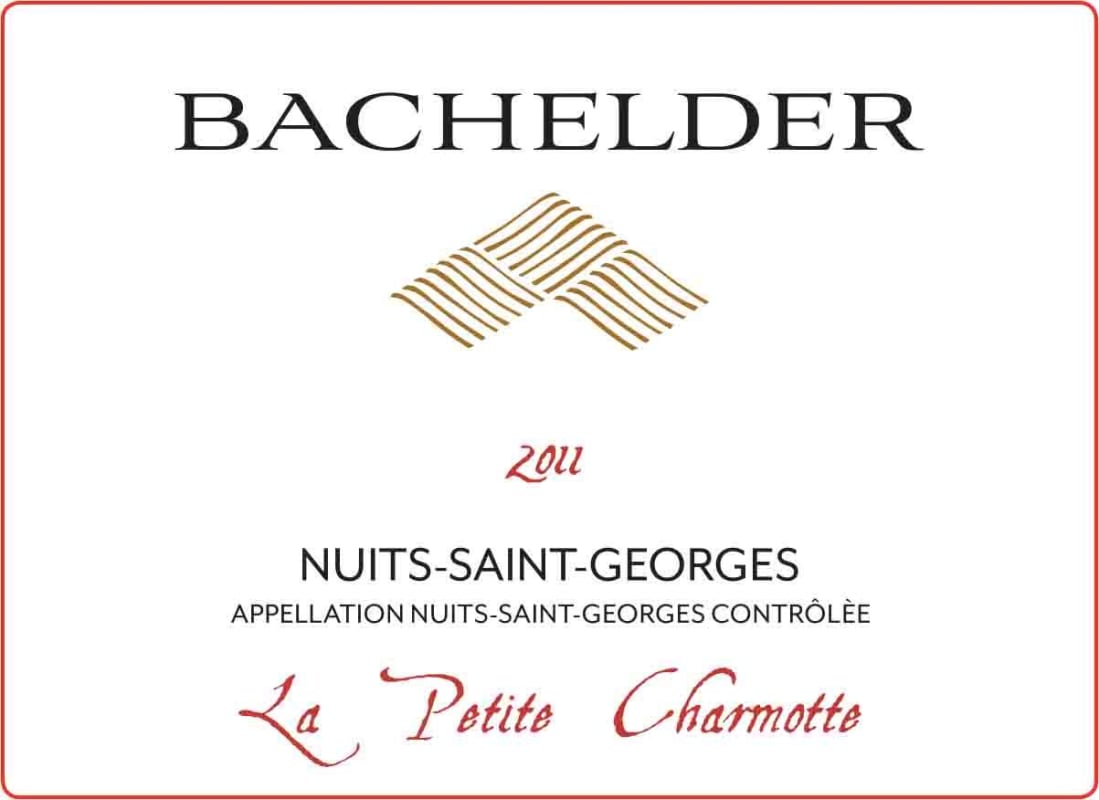 Bachelder Nuits-Saint-Georges La Petite Charmotte 2011 Front Label