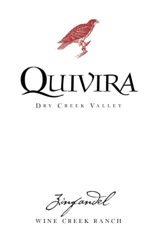 Quivira Wine Creek Ranch Zinfandel 2013 Front Label