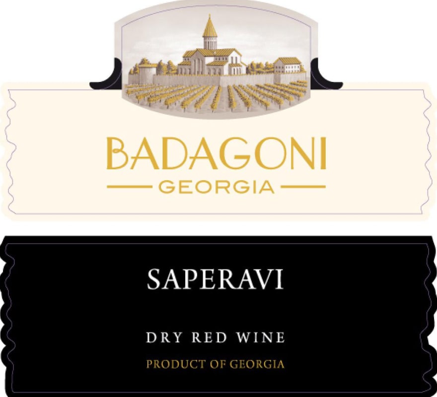 Badagoni Saperavi Dry Red 2014 Front Label