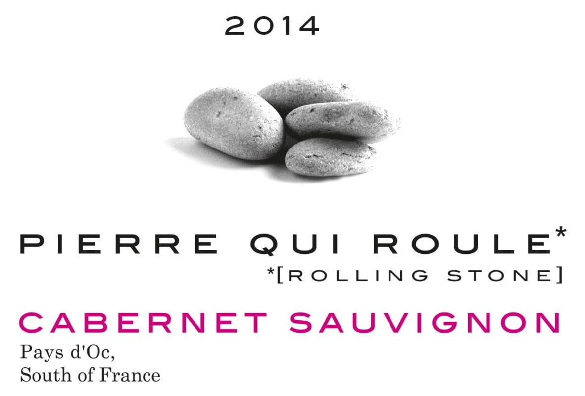 Badet Clement & Cie Pierre Qui Roule Rolling Stone Cabernet Sauvignon 2014 Front Label