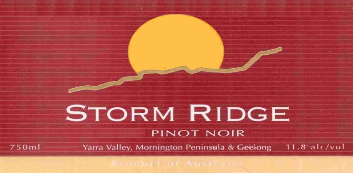 Badger's Brook Vineyard Storm Ridge Pinot Noir 2004 Front Label