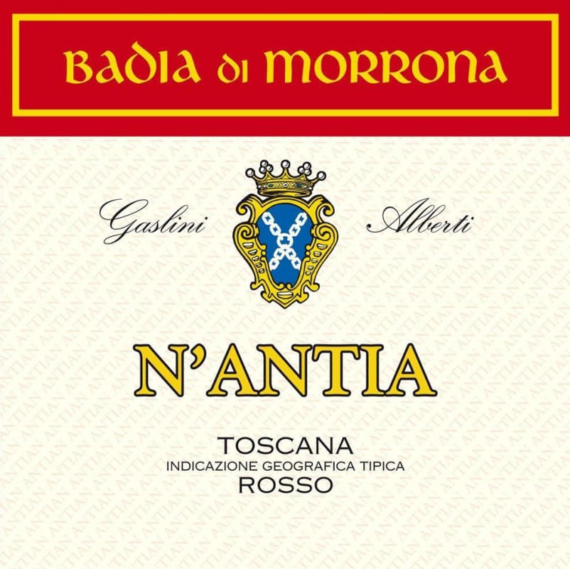 Badia di Morrona Toscana N'Antia 2011 Front Label