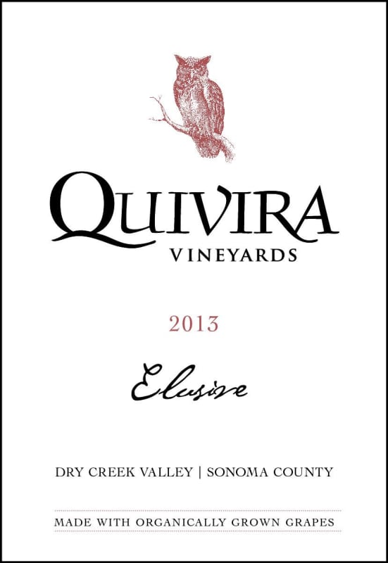 Quivira Elusive 2013 Front Label