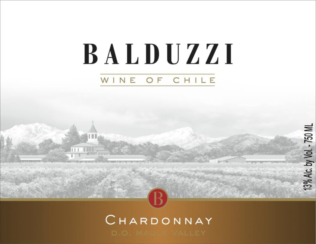 Balduzzi Vineyards & Winery Maule Valley Chardonnay 2013 Front Label