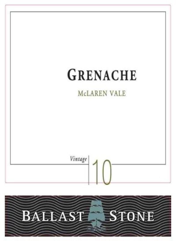 Ballast Stone Estate Wines Grenache 2010 Front Label