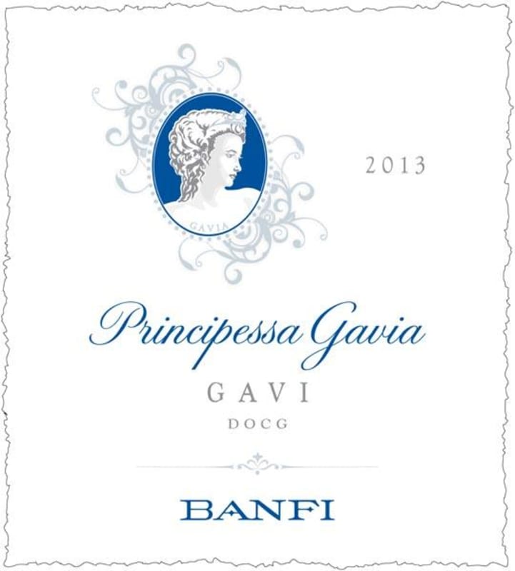Banfi Piemonte Gavi Principessa Gavia 2013 Front Label