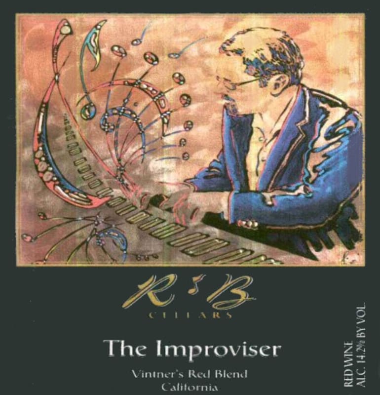 R & B Cellars The Improviser Red Blend 2013 Front Label