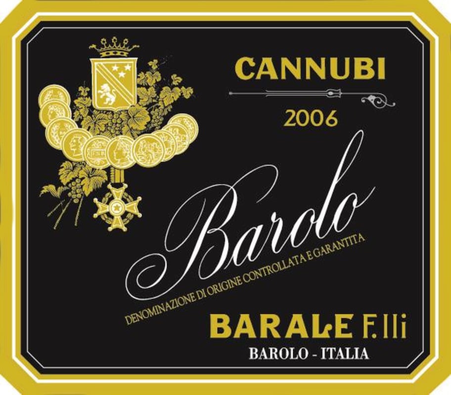 Barale Fratelli Cannubi 2006 Front Label