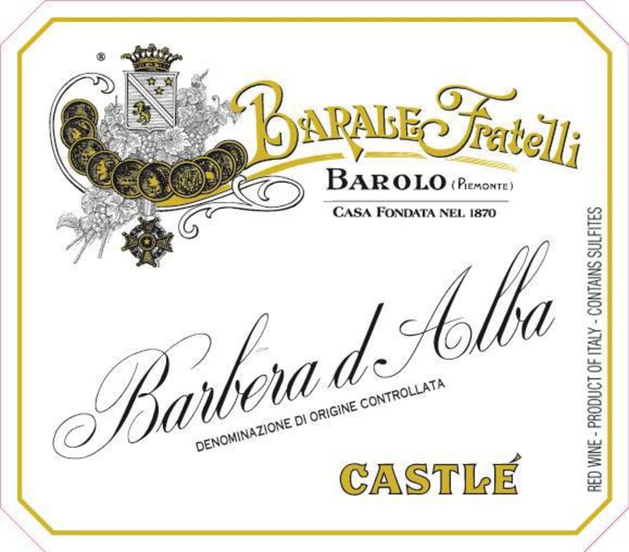 Barale Fratelli Barbera d'Alba Castle 2014 Front Label