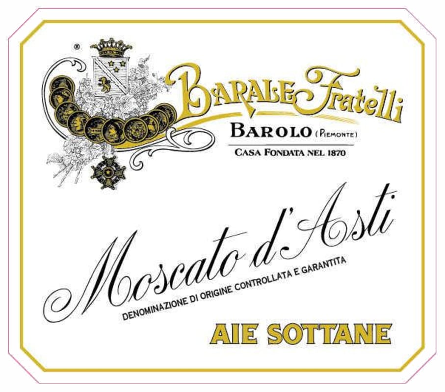 Barale Fratelli Moscato d'Asti Aie Sottane 2015 Front Label