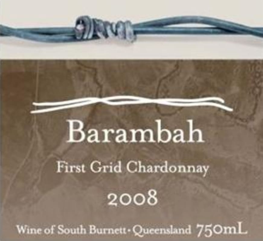 Barambah Wines First Grid Chardonnay 2008 Front Label