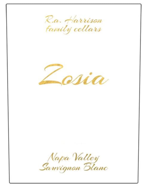 R.A. Harrison Zosia Sauvignon Blanc 2015 Front Label