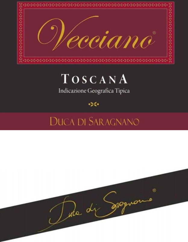 Barbanera Toscana Duca di Saragnano Vecciano 2011 Front Label