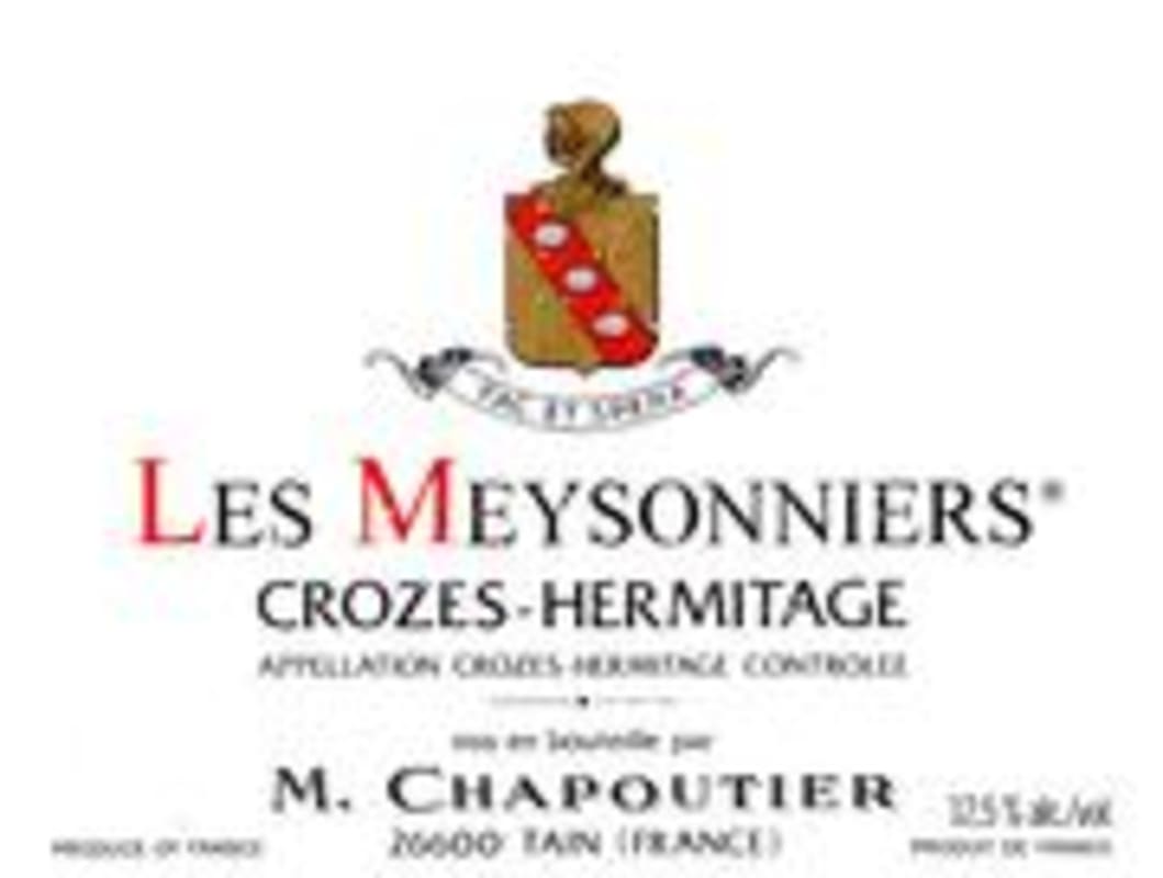 M. Chapoutier Crozes-Hermitage Les Meysonniers 1996 Front Label