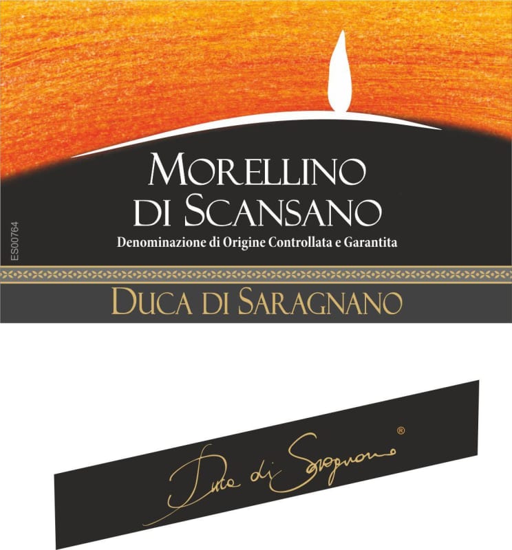 Barbanera Morellino di Scansano Duca di Saragnano 2014 Front Label