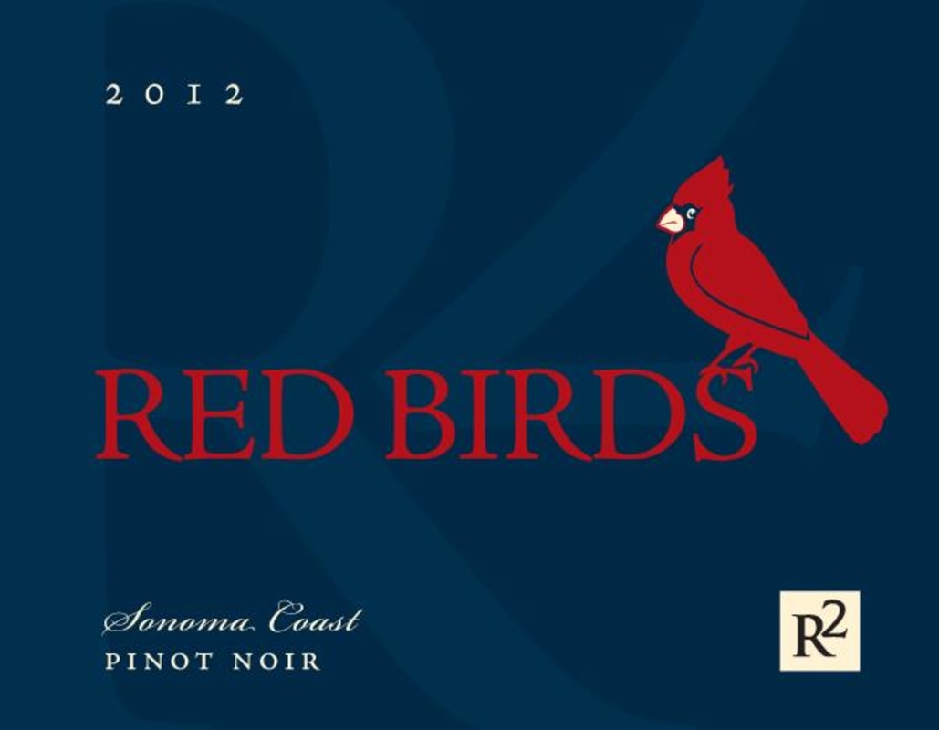 R2 Wine Company Red Birds Pinot Noir 2012 Front Label