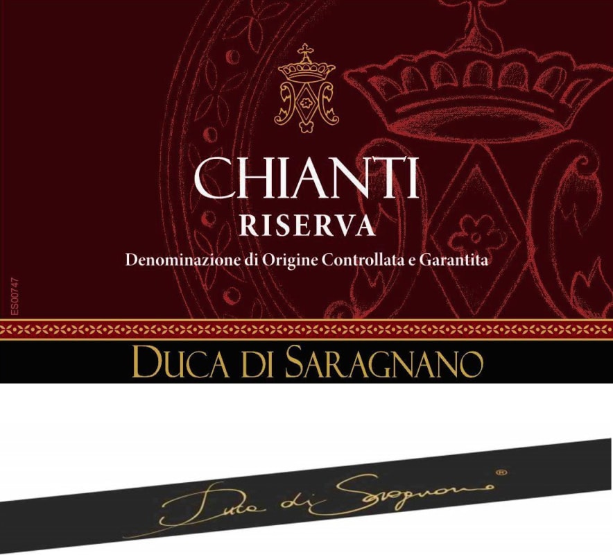 Barbanera Chianti Duca di Saragnano Riserva 2008 Front Label