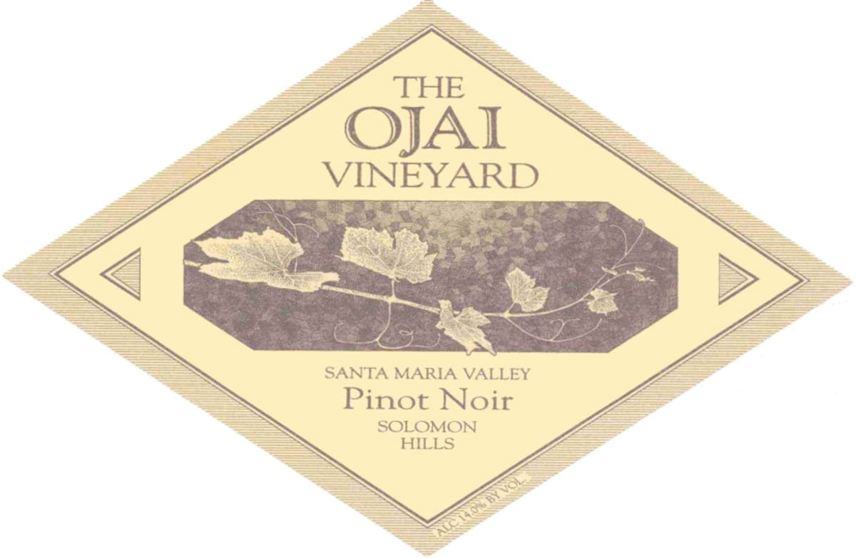 Ojai Solomon Hills Pinot Noir 2007 Front Label