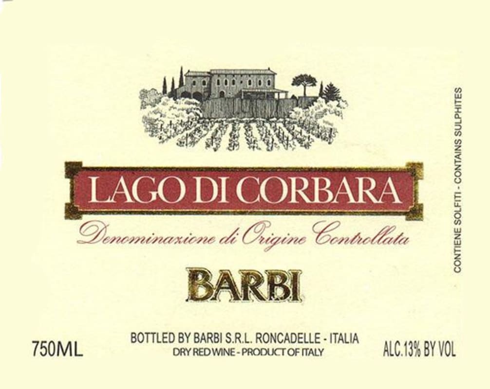 Barbi Vini Lago di Corbara 2013 Front Label