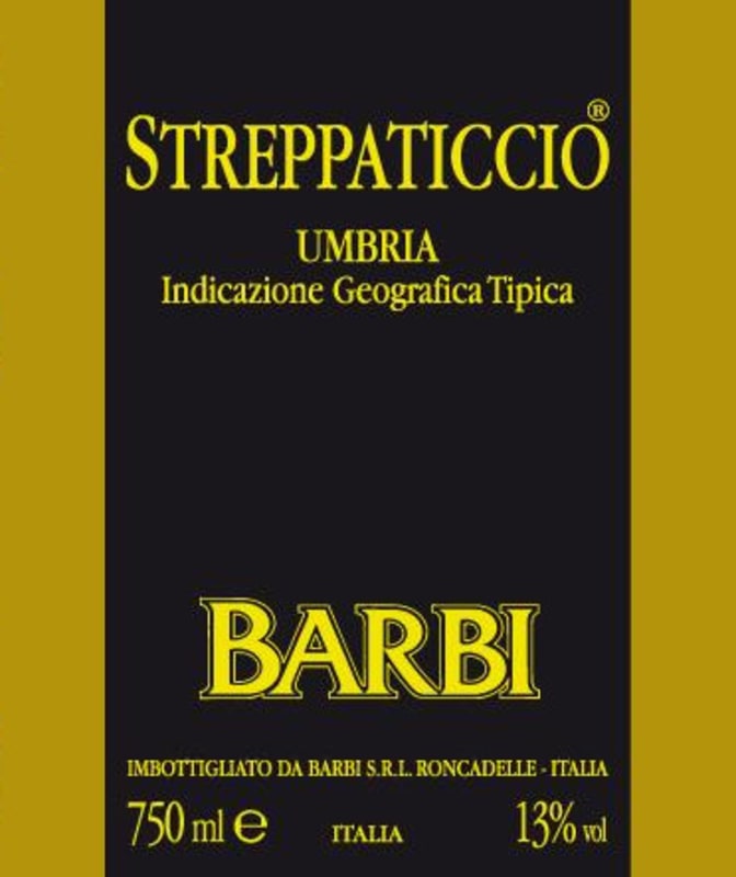 Barbi Vini Streppaticcio 2011 Front Label