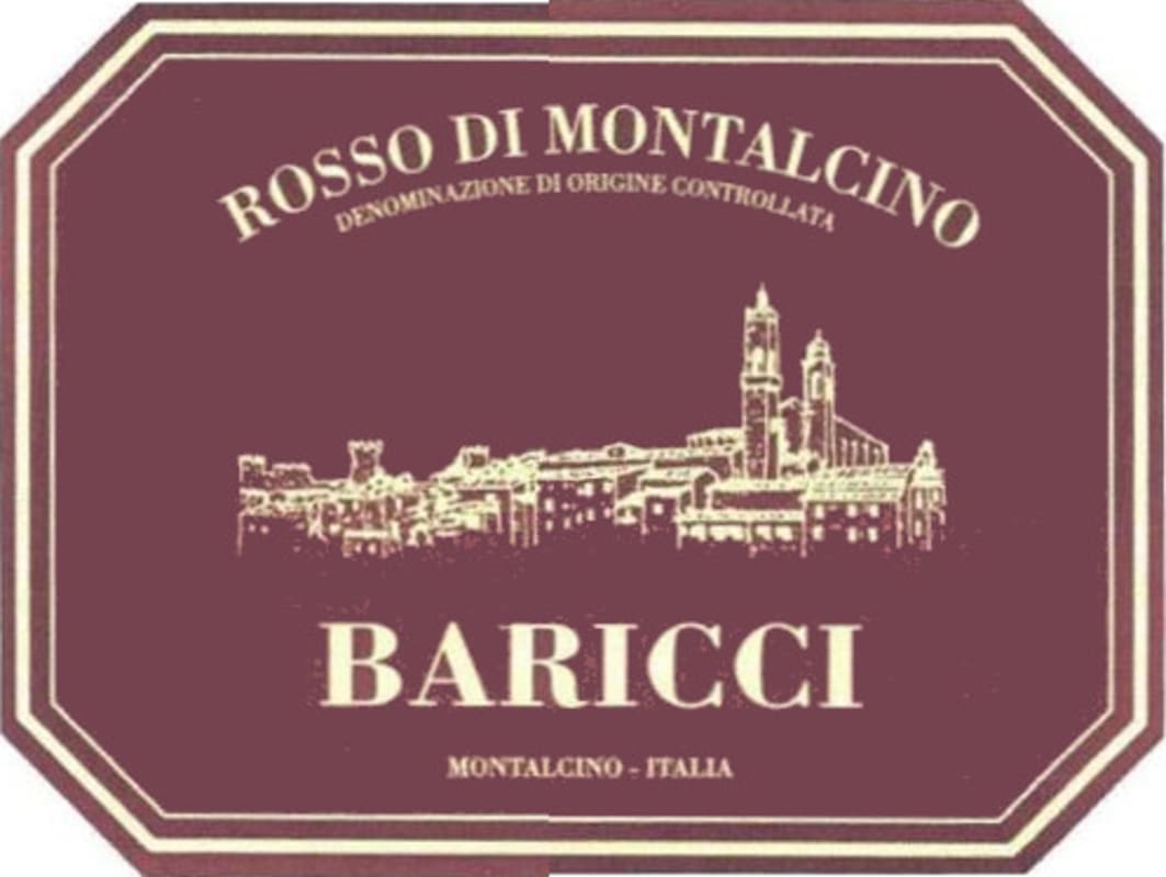 Baricci Montosoli Rosso di Montalcino 2012 Front Label