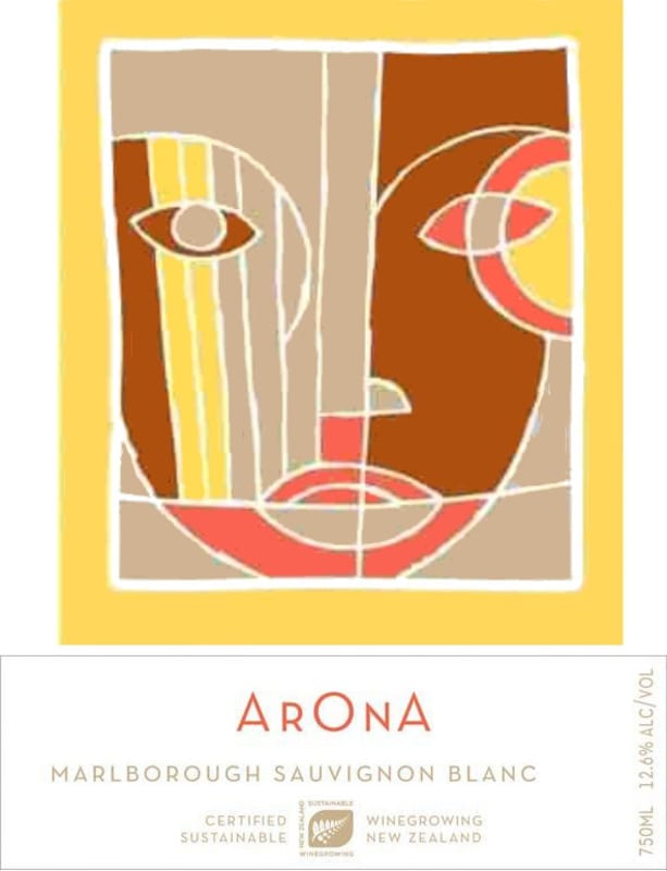 Barker's Marque Wines Arona Sauvignon Blanc 2014 Front Label