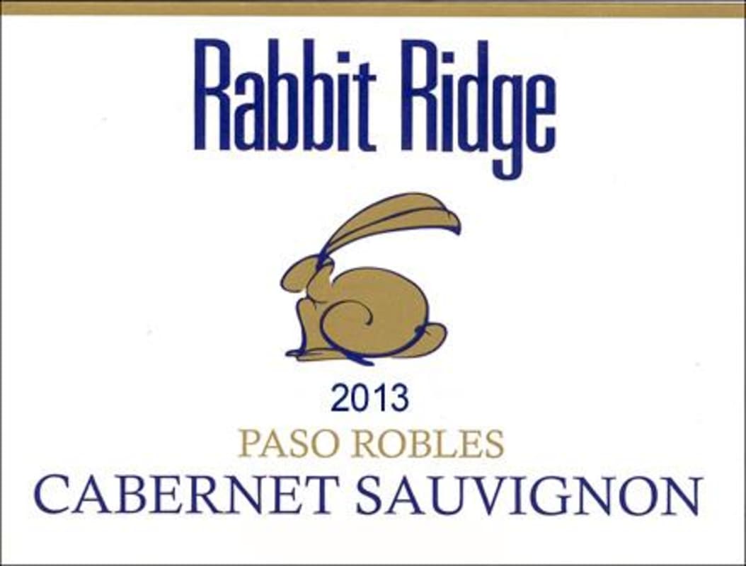 Rabbit Ridge Paso Robles Cabernet Sauvignon 2013 Front Label