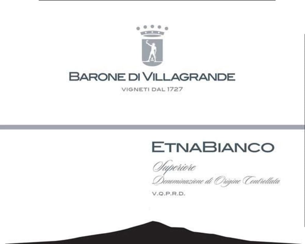 Baron Villagrande Etna Bianco Superiore 2013 Front Label