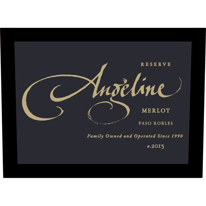 Angeline Reserve Merlot 2015 Front Label