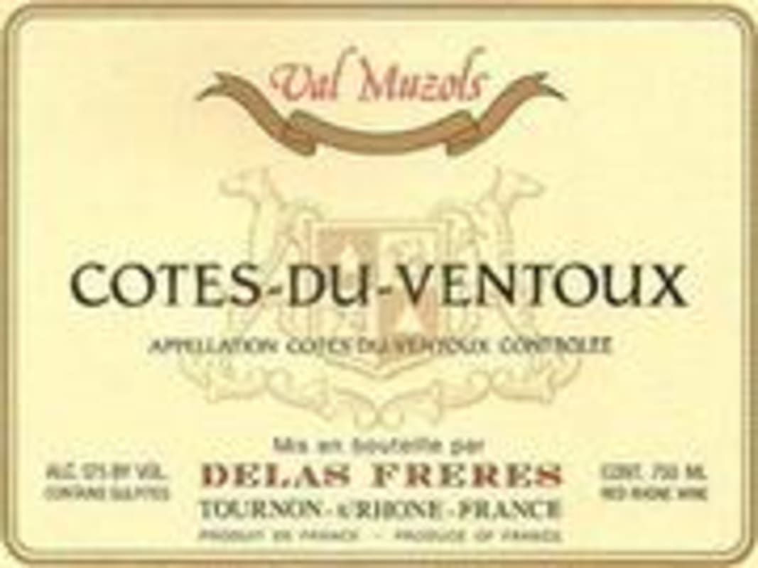 Delas Ventoux 1997 Front Label