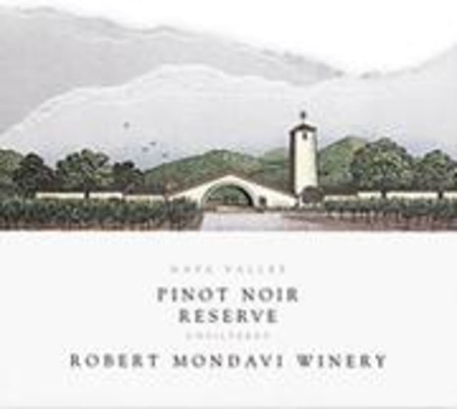 Robert Mondavi Reserve Pinot Noir 1998 Front Label