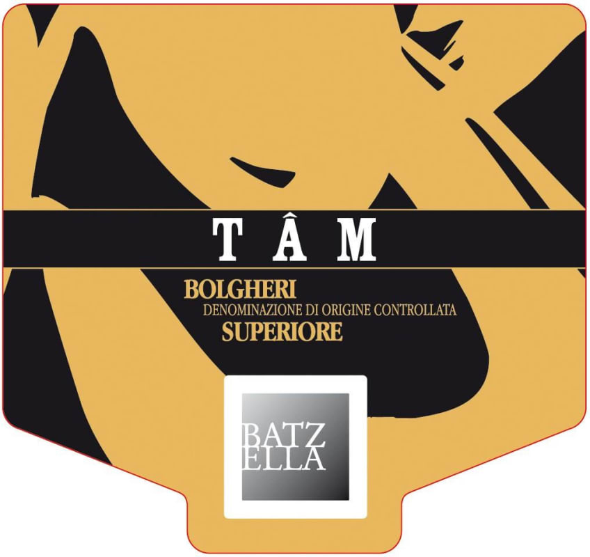 Batzella S.S.a. Bolgheri Tam Rosso Superiore 2008 Front Label