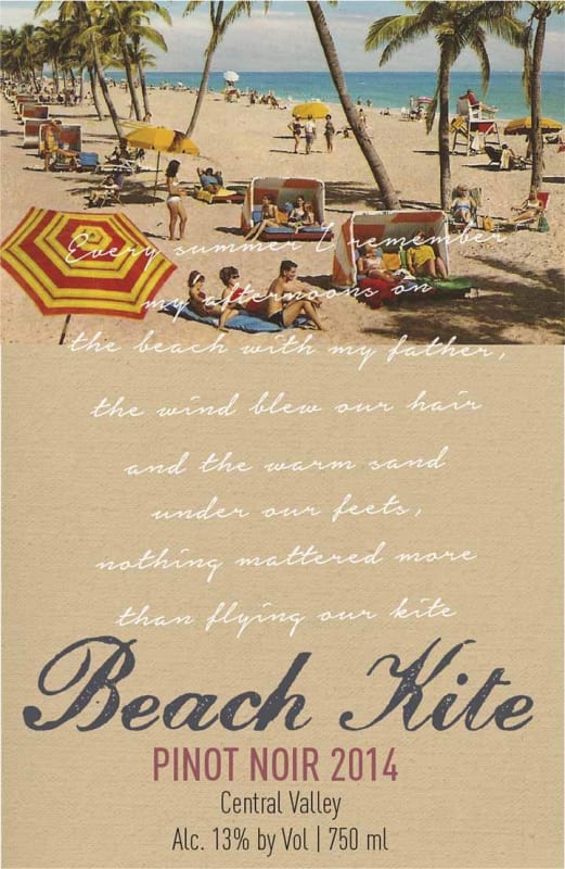 Beach Kite Pinot Noir 2014 Front Label