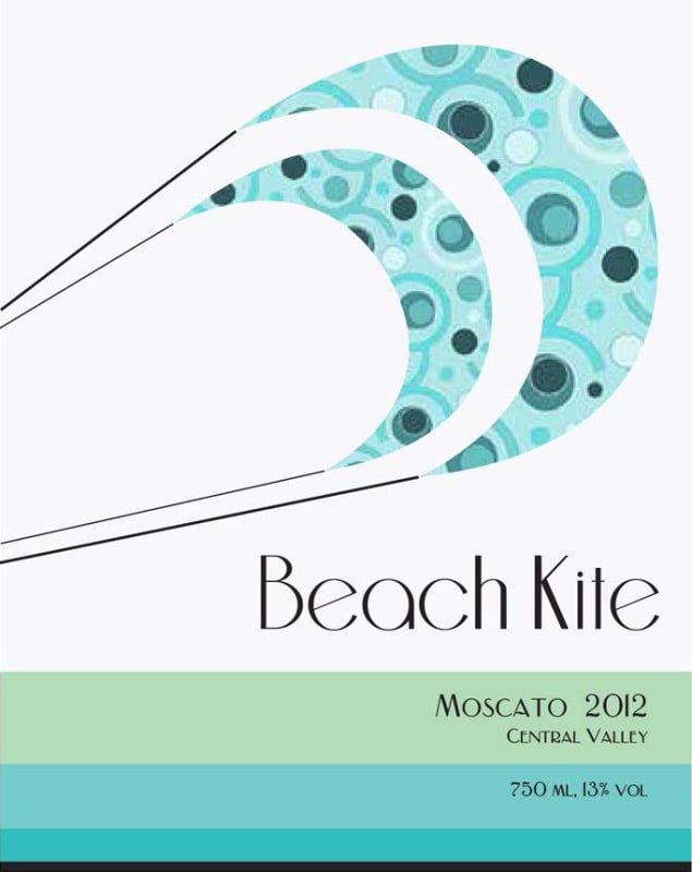 Beach Kite Moscato 2012 Front Label
