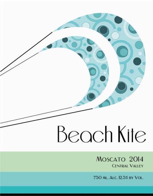 Beach Kite Moscato 2014 Front Label