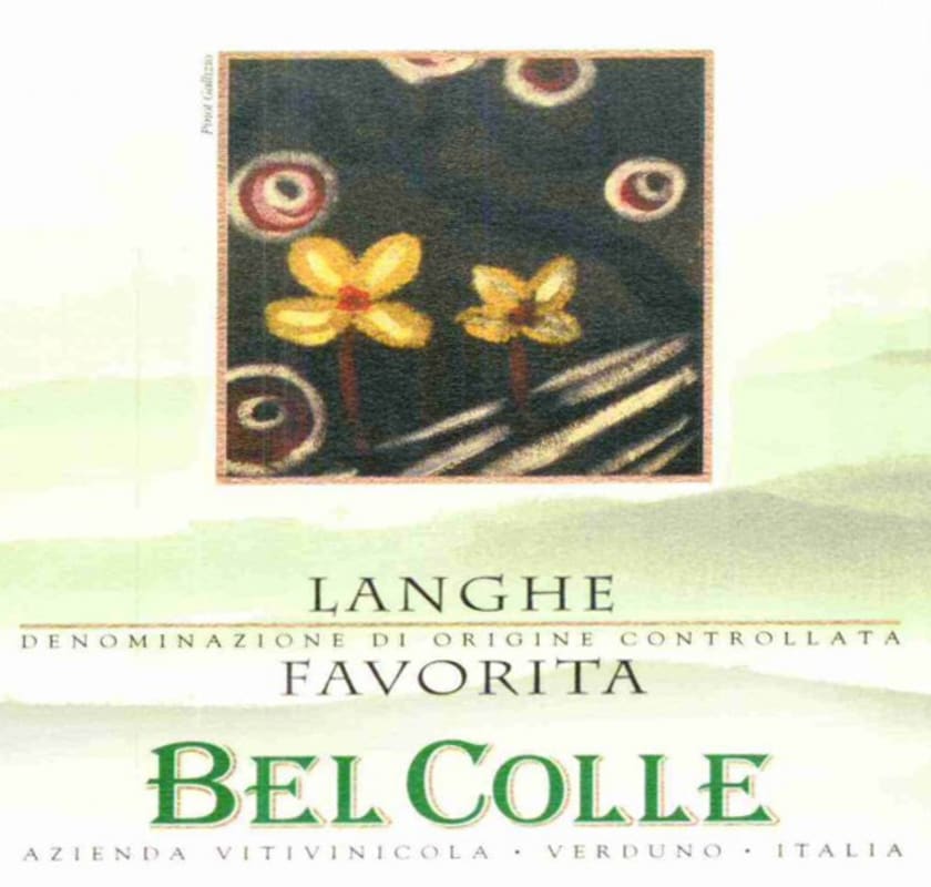 Bel Colle Langhe Favorita 2015 Front Label