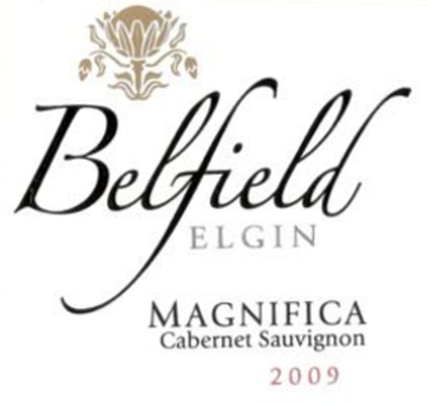 Belfield Cabernet Sauvignon 2009 Front Label