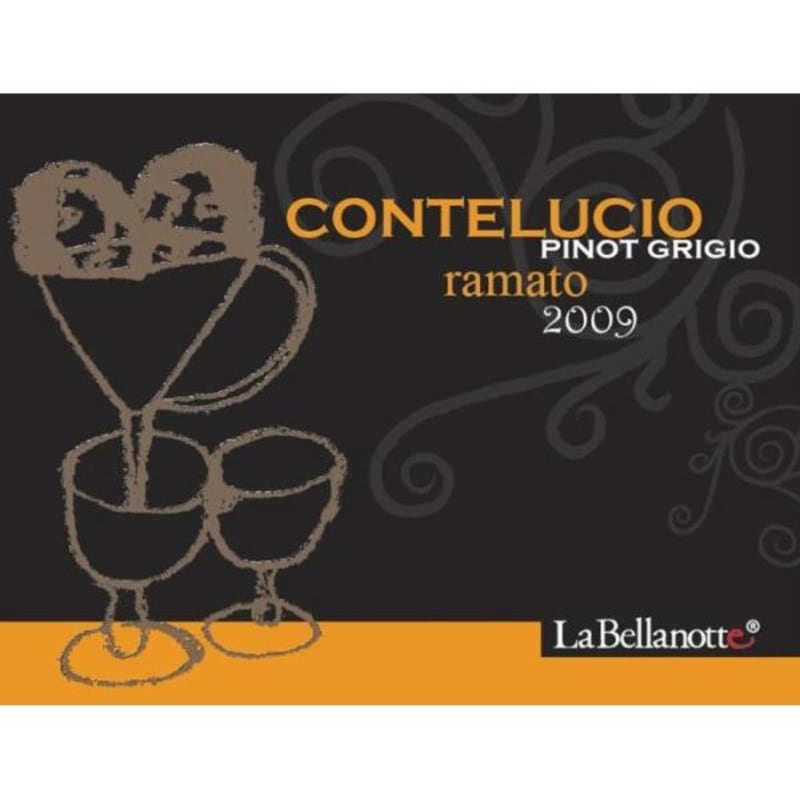Bellanotte Venezia Giulia Conte Lucio Ramato Pinot Grigio 2009 Front Label