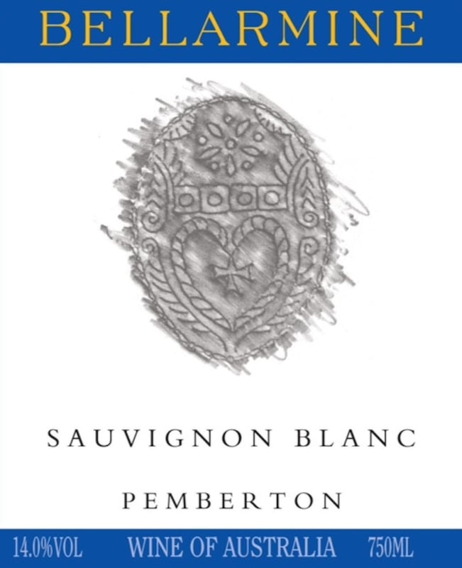 Bellarmine Wines Sauvignon Blanc 2015 Front Label