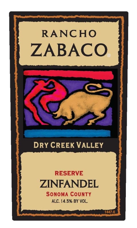Rancho Zabaco Reserve Zinfandel 2004 Front Label