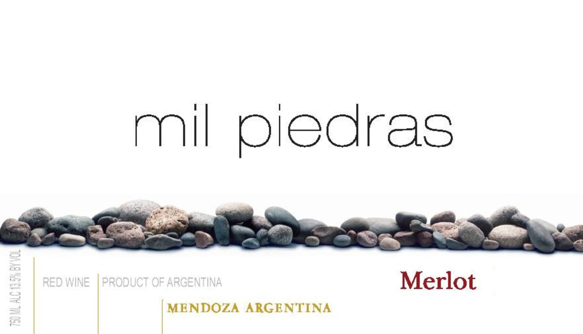 Benevuto de la Serna Mil Piedras Merlot 2010 Front Label
