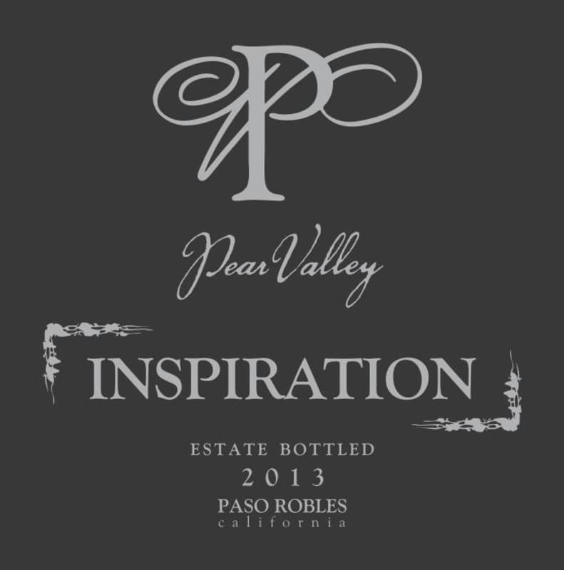 Pear Valley Inspiration 2013 Front Label