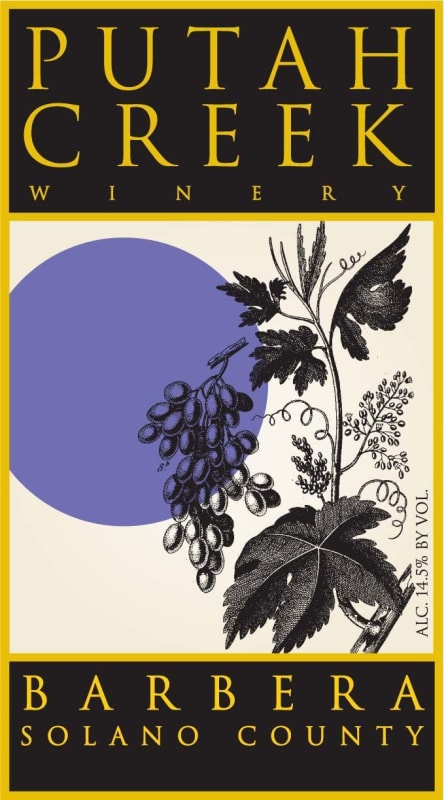 Putah Creek Winery Barbera 2007 Front Label