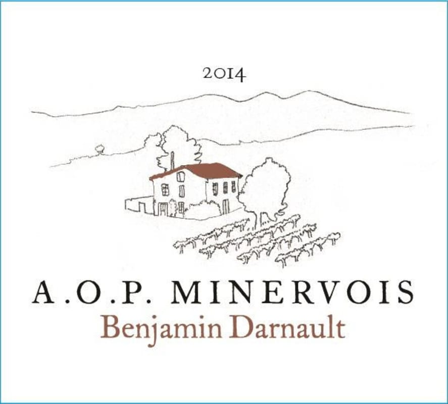 Benjamin Darnault Minervois 2014 Front Label