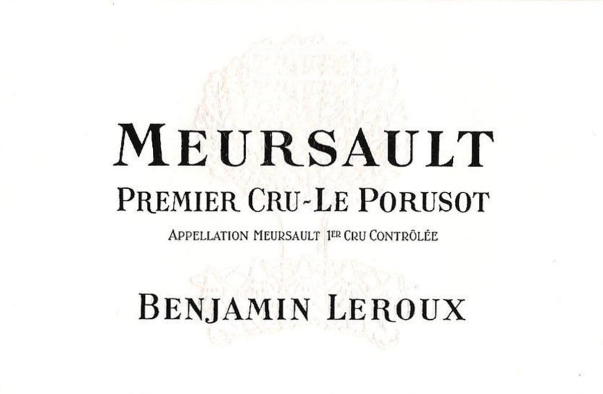 Benjamin Leroux Meursault Le Porusot Premier Cru 2011 Front Label