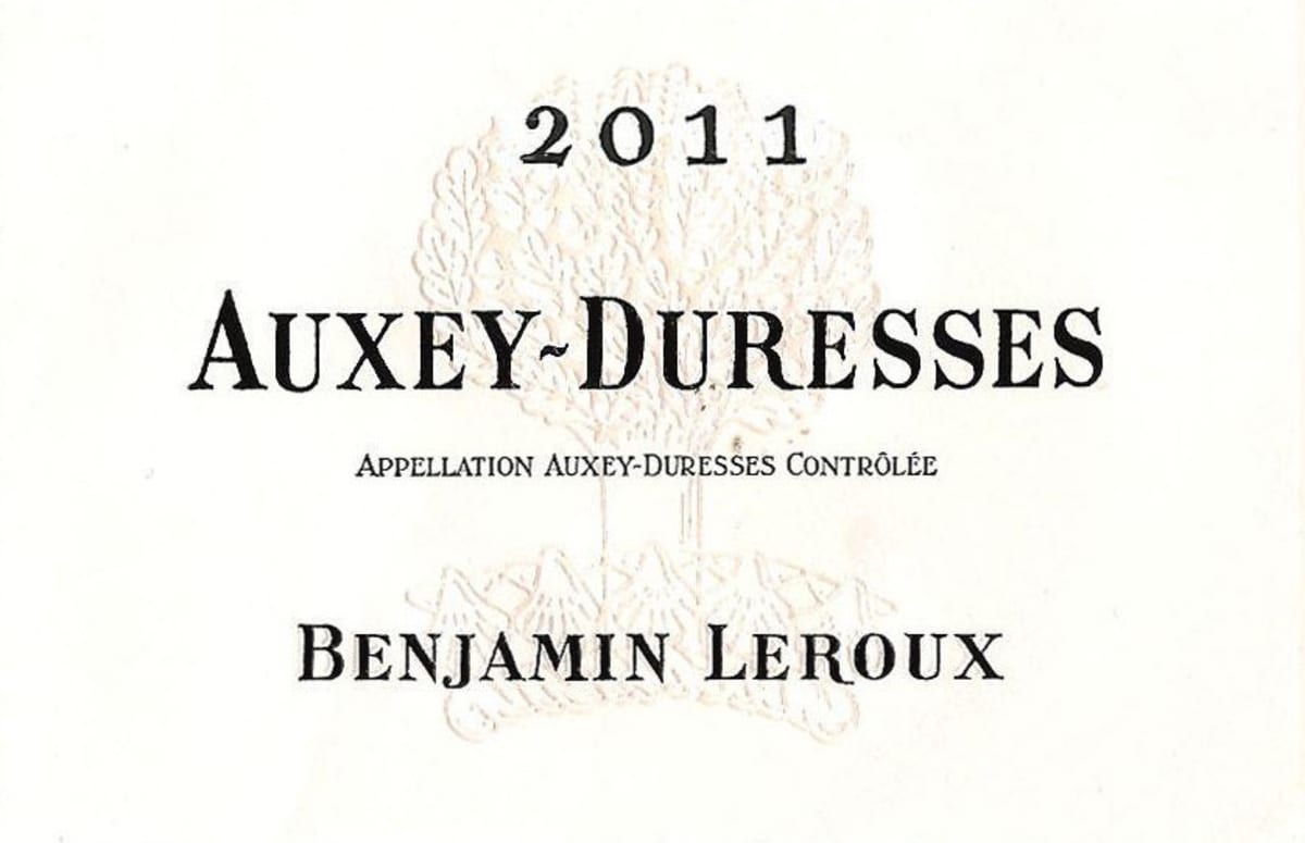 Benjamin Leroux Auxey-Duresses 2011 Front Label